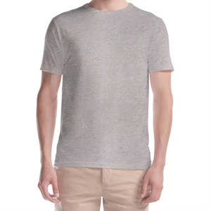 Camisetas lisas personalizadas para hombre con logotipo, ropa ajustada de manga corta hecha de 100% algodón, camiseta personalizada de algodón para hombre - Product Image 4