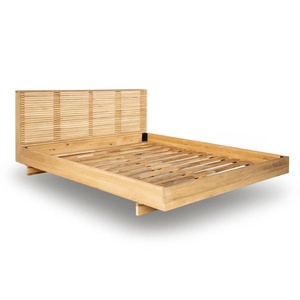 <b>Bed</b> <b>Frame</b> Simple Made of Solid Teak Wood <b>Frame</b> with High Quality Material and Natural Finish Color for Indoor Bedroom Use - Product Image 1