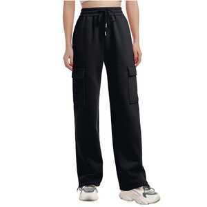 High Quality Casual Oversized Baggy Windbreak Fashion Loose Trousers For Ladies Straight <b>Wide</b> <b>Legs</b> <b>Cargo</b> Pants Women - Product Image 2