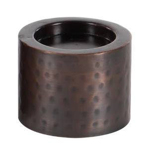 Portavelas de Pilar hecho a mano de Metal marrón Litton Lane para decoración del hogar para iluminar sus interiores - Product Image 3