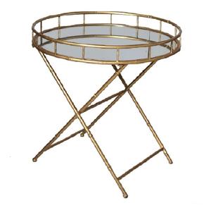 Soporte de bandeja para servir artesanías de Metal indio de la mejor calidad para el hogar, hoteles, bandeja de espejo elegante para regalar artículos decorativos - Product Image 4