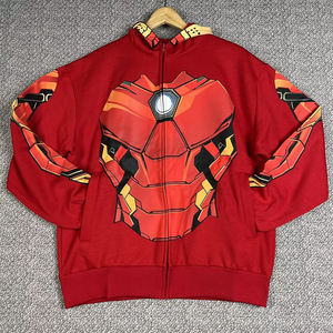 OME Service Plus Size Sudaderas con capucha para hombre Sudaderas con cremallera completa Sublimación de manga larga Sudaderas con capucha para hombre con estampado personalizado EE. UU. - Product Image 5