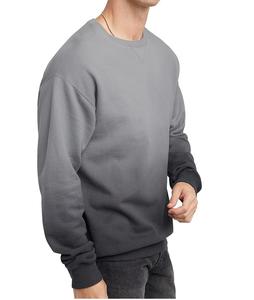 Custom Sun Faded Acid Washed Dip Dye Moda Sudaderas Alargadas Fleece Cotton Crewneck Loose Fit Outdoor Tall Men Sudaderas - Product Image 4