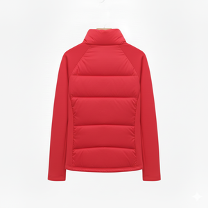 Veste en polaire pour femmes, hiver, chaude, doublée de polaire, coupe-vent, manches longues, style équestre, haute qualité, motif à pois rouge vif - Product Image 2