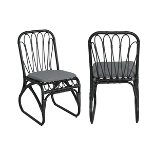 Sillas de Comedor de Ratán Natural Estilo Rústico al por Mayor con Cojines Lavables, Muebles para el Hogar de Vietnam - Product Image 5