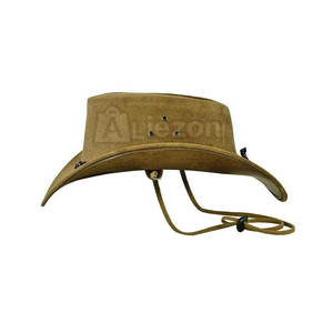 Vente chaude Nouveau Style À La Mode Plaine Chapeaux De Cowboy En Cuir Unique Personnalisé Pour Le Service OEM Chapeaux De Cowboy En Cuir pour Homme - Product Image 4