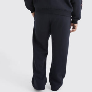 ชุดวอร์มแทรคสูทแบบสเวตแพนท์ขายาวทรงสแต็ค สีพื้น สำหรับฤดูหนาว แบบสั่งทำพิเศษ ผ้าฟอก ลุคฮู้ดดี้และกางเกงขายาว ยูนิเซ็กซ์ รับผลิตแบบ OEM - Product Image 5