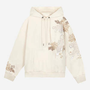 Top qualité hommes Streetwear broderie poids lourd hommes à capuche pour hommes sweat à capuche thermique coton votre Logo sweats à capuche hommes - Product Image 1