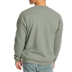 เสื้อสเวตเตอร์ผ้าฝ้ายหนา350กรัมเสื้อสเวตเชิ้ตคอกลมสีพื้นทรงหลวมแบบกำหนดเอง - Product Image 4