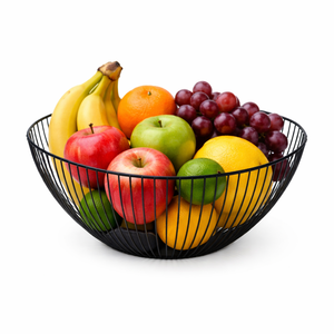 Cesta de Frutas Moderna, Frutero para Encimera de Cocina, Cesta de Frutas para Mesa, Frutero Redondo de Alambre, Cesta de Frutas Abierta de Alambre - Product Image 2