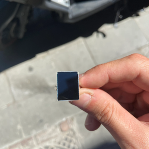 Bague fine en argent sterling 925 avec pierre précieuse Onyx Bague de mariage en onyx noir fait à la main pour femme Promiss Gift Her - Product Image 1