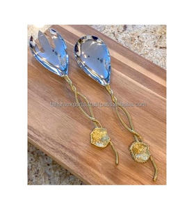 Juego de cubiertos de metal de acero inoxidable de bajo precio de diseño elegante, juego de cubiertos para ocasiones en varios tamaños hechos a mano - Product Image 4