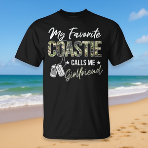 Mi camiseta favorita de la Guardia Costera con la frase 'Mi novia me llama novia' - Product Image 3
