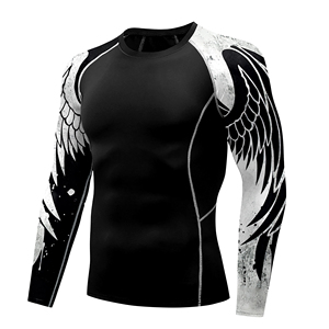 Rash Guards à manches longues pour hommes Rash Guards Surf Fitness Gym T-Shirt Musculation Sports - Product Image 5