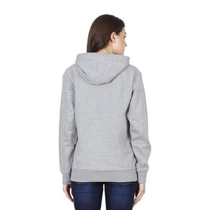 เสื้อฮู้ดลำลองแบบสวมศีรษะสำหรับผู้หญิงเสื้อแขนยาวโอเวอร์ไซส์เสื้อฮู้ดสีทึบมีความต้องการสูง - Product Image 3