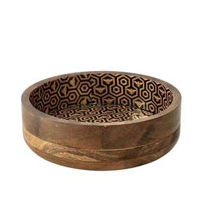 Bols ronds en bois de manguier faits à la main de luxe Technique personnalisable durable de qualité pour mélanger les fruits pour les cadeaux d'affaires - Product Image 3