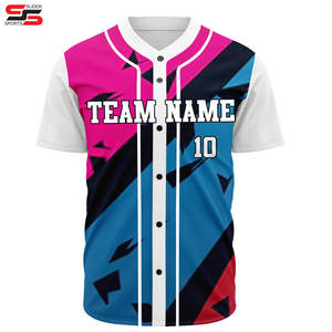 Camisetas de béisbol de ciudad personalizadas OEM para hombres y mujeres, camisas informales con botones, ropa de calle, trajes, uniformes para aficionados - Product Image 3