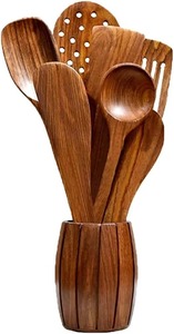 Wholesale Supply Luxury Handcrafted Wooden Cooking Utensils Set for Cooking Serving and Gifting Available for Wholesale Price - Product Image 4