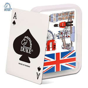 Carte de poker à jouer étanche en plastique personnalisée avec impression de logo - Product Image 1