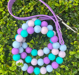 <span class=keywords><strong>Laisse</strong></span> pour chien en silicone perlé, robuste et durable, 10mm, 12mm, 15mm, couleurs assorties, étanche avec poignée en sangle PVC - Product Image 5