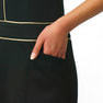 Robe fourreau Felica (L Noir X Beige) en tissu satiné - Product Image 6