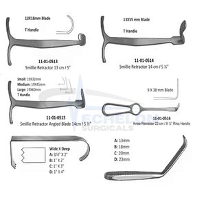 Instruments chirurgicaux orthopédiques manuels Health Bay Instruments, 3 ensembles de rétracteurs Hohmann 7 pièces en acier inoxydable, qualité A+ MOL - Product Image 3