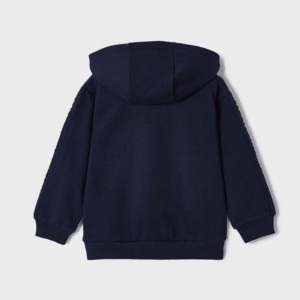 Sudadera con Capucha de Invierno, Estilo Urbano, Holgada, de Mezcla de Algodón, con Estampado Multicolor y Bordado, de Dos Piezas, con Forro Polar - Product Image 5