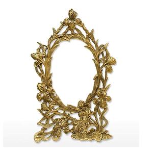 Le plus exigeant Dernier design Miroir mural pour la maison Miroir mural décoratif personnalisé en relief floral avec logo imprimé - Product Image 2