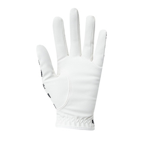 Gant de golf KATBROS INDUSTRY en cuir véritable blanc avec motif éléphant noir en relief, antidérapant, pour main gauche, unisexe, fermeture auto-agrippante - Product Image 2