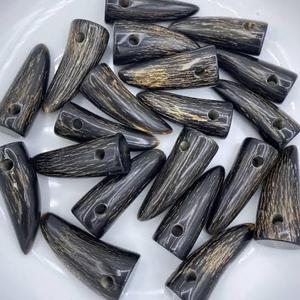 Heavy Duty Polished Eco-Friendly Buffalo Horn <b>Toggle</b> Tip for Woolen Winter Jackets Handmade Bags Sewing Craft Garment - Product Image 2