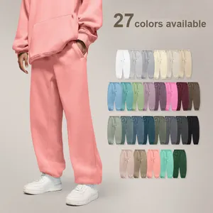 הנמכר ביותר באיכות גבוהה 2 חלקים מכנסי טרנינג לשני המינים סט קפוצ'ון לוגו מותאם אישית 27 צבעים עם עיצוב ריק אוברסייז באיכות גבוהה