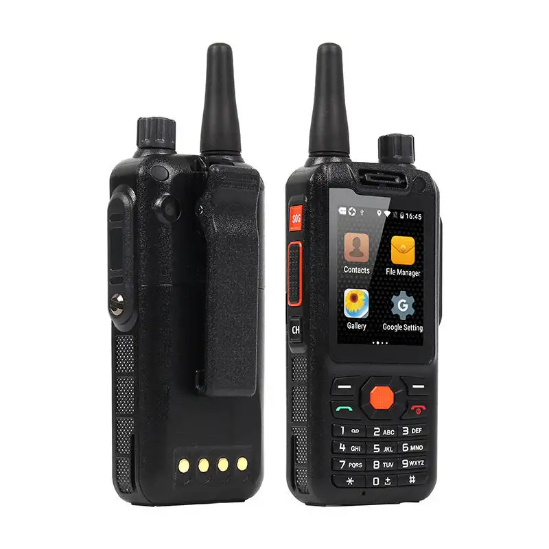 2024 gobierno 4G red walkie talkie radio de mano con teclado compatible con aplicación RealPTT fabricante precio al por mayor radio POC