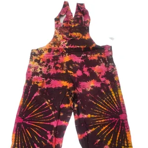 Premium Quality New Tie Dye Printed Boho Fashion Cotton Fabric Jumpsuits for Girls Available at Export