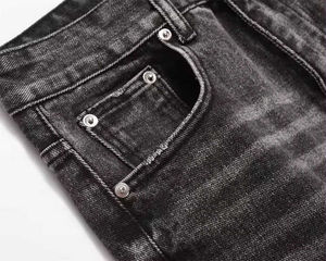 กางเกงยีนส์ผู้ชายสีดำระบายระบายได้ดีสไตล์ฮิปฮอปซักสีเข้ม - Product Image 6