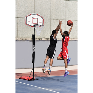 Système de panier de basket-ball double réglable Stag Iconic Swiftshot avec anneau en acier durable, structure métallique et base portable pour l'entraînement - Product Image 4