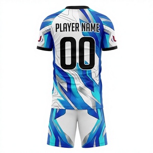 Uniforme de Fútbol Corto Personalizado 2026, 100% Poliéster, Antibacterial, Transpirable, de Secado Rápido, con Impresión por Transferencia de Calor - Product Image 3