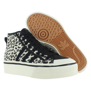 Chaussures Adidas Nizza Platform Mid pour femme Couleur : Cloud White/Core Black/Off White 100% authentiques - Product Image 5