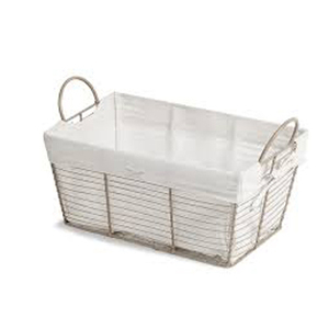 Cesta de hierro forjado, cesta de lavandería de alambre, cesta de cocina de metal, cesta hecha a mano - Product Image 6