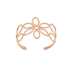 <b>Rose</b> <b>Gold</b>-Tone Multi-Layer Open Cuff <b>Bracelet</b> - Product Image 3