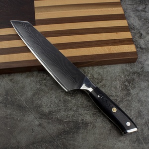 Venta al por mayor, pedidos a granel personalizados, servicio OEM y ODM, cuchillos de Chef de cocina profesional japonesa, hoja de acero de Damasco con mango - Product Image 4