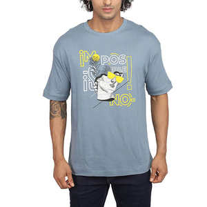 ผู้ผลิตเสื้อผ้าเสื้อยืดที่กําหนดเองบุรุษยิมสวมเสื้อยืดขนาดบวกธรรมดาเฮฟวี่เวทผ้าฝ้าย 100% เสื้อยืดขนาดใหญ่ - Product Image 1