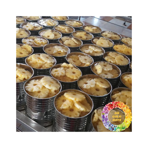 แหวนสับปะรดบรรจุกระป๋องสีเหลืองธรรมชาติความหวานเข้มข้นไม่มีสารเติมแต่งที่เหมาะสำหรับการค้าปลีก - Product Image 4