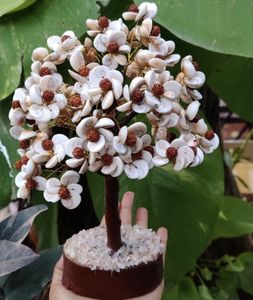 งานฝีมือหินกึ่งมีค่าทำด้วยมือรูปต้นไม้พลอยฮวงจุ้ยอินเดีย - Product Image 2