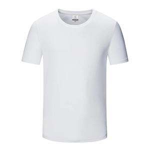 T-shirt rapide à col rond personnalisé à manches courtes Marathon Running Promotion T-shirt en polyester bon marché pour hommes - Product Image 1