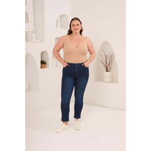 Kim grande taille. Pantalon bleu marine - Product Image 5