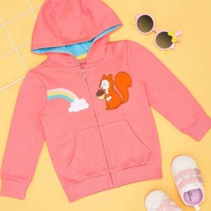 Sudadera de estilo informal de manga larga con capucha Crop Top 100% tela de poliéster Sudadera con capucha corta Lisa para niñas - Product Image 4