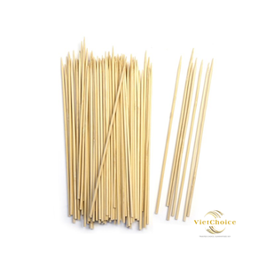 SuperSoldes Brochettes de Barbecue en Bambou Écologiques Style Minimaliste Charbon de Bois 40mm-50cm Résistantes à la Chaleur Haute Qualité Faciles à Nettoyer Saines - Product Image 2