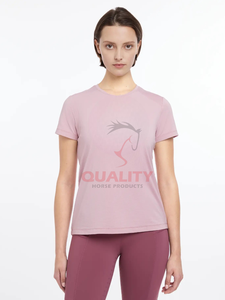 Camisa Ecuestre para mujer más vendida, camiseta transpirable de verano para montar a caballo, tops elegantes ligeros que absorben la humedad - Product Image 2