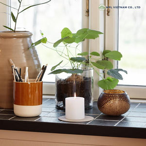 Portavelas de Coco Natural Hecho a Mano, Desechable, Decorativo, para Spa, Cafetería, Casa de Huéspedes, Regalo Ecológico, Vietnam - Product Image 4