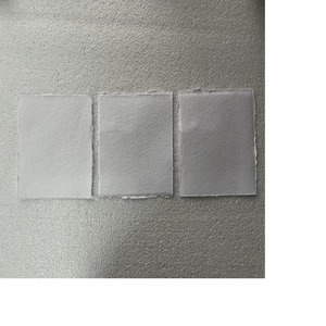 Trapo de algodón blanco papel hecho a mano en forma cuadrada ideal para hacer tarjetas de boda adecuado para papelería de boda - Product Image 3